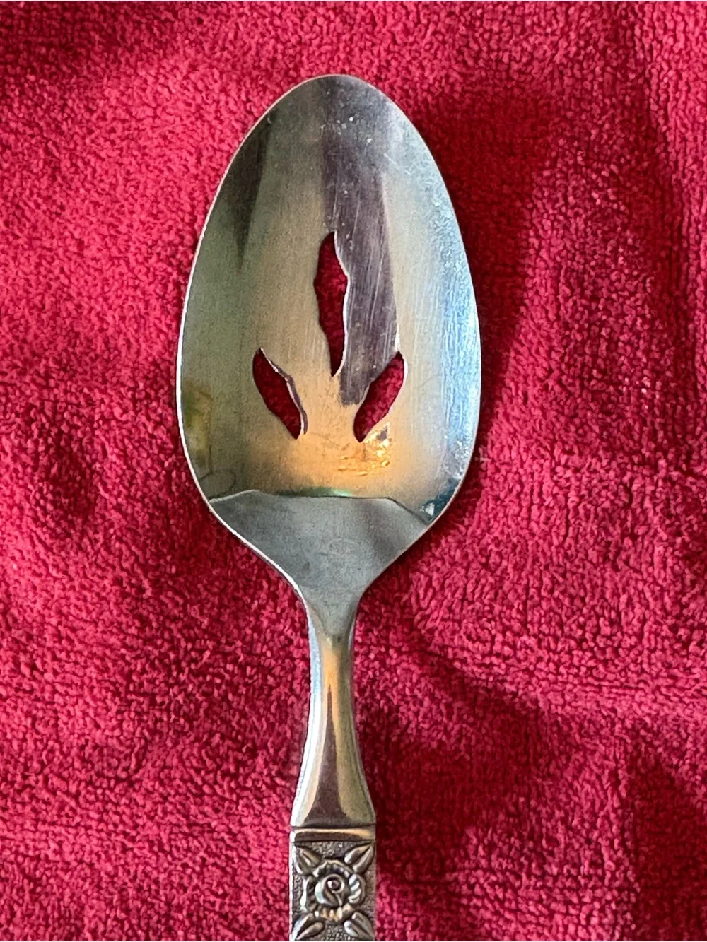 Ginkgo Danesland Rose Stainless Steel Serving Spoon, Fork and Pie Server Vintage
